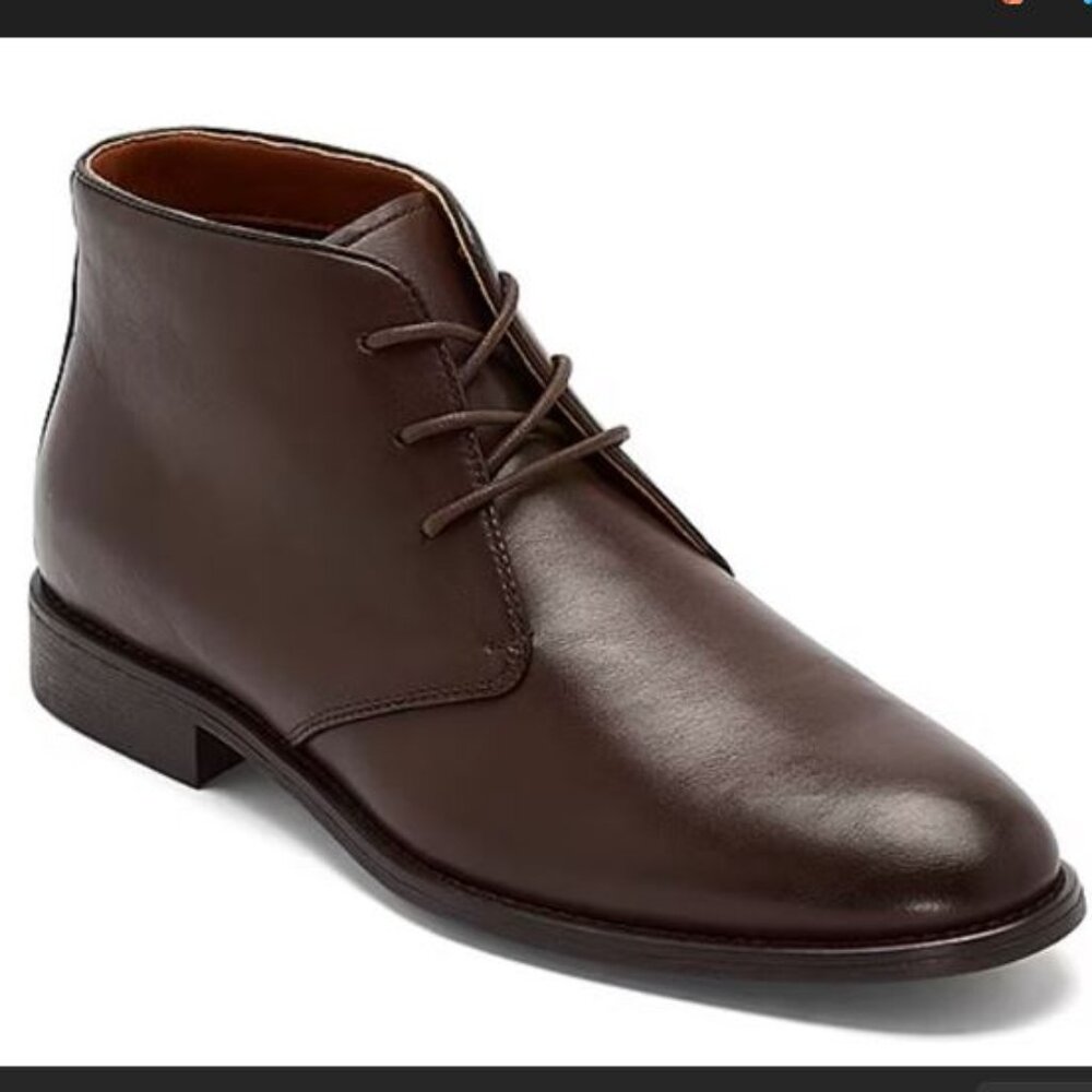 J. Ferrar Men's Milden Flat Heel Chukka Boots Brown Size 12 M